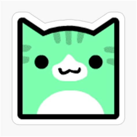 "Juniper Geometry Dash icon cat cube" Sticker for Sale by Aerma | Redbubble