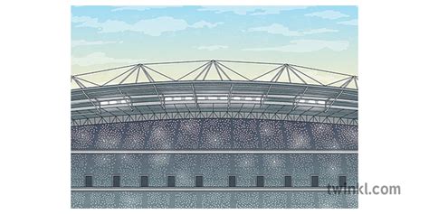 Stadium Background Ver 2 Illustration - Twinkl