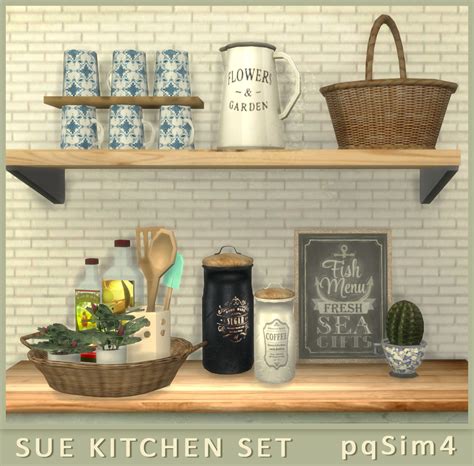 Kitchen decor "Sue". The Sims 4 Custom Content.