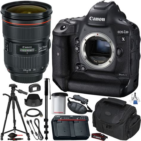 Canon EOS-1D X Mark II DSLR Camera - 0931C002 With Canon EF 24-70mm F/2.8 II USM Lens - 5175B002 ...