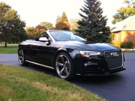 Sell new AUDI RS5 CONVERTIBLE ONLY 750 MILES PHANTOM BLACK ORIGINAL ...