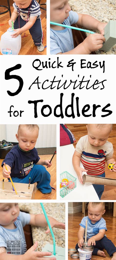 5 Quick and Easy Activities for Toddlers - ResearchParent.com