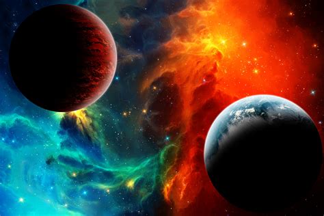 Download Colorful Nebula Space Sci Fi Planet HD Wallpaper