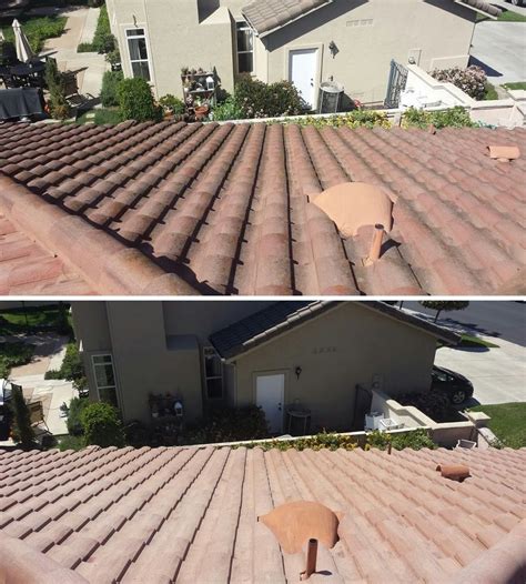 Before & After Tile Roof Cleaning in Escondido, CA | Roof cleaning, Roof, Removal services