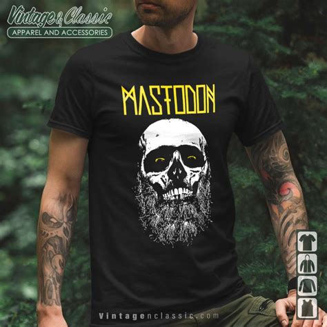 Mastodon Skull Beard Admat Shirt - Vintagenclassic Tee