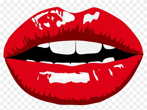 Clipart Red Lips - Printable Photo Props Lips - Free Transparent PNG Clipart Images Download