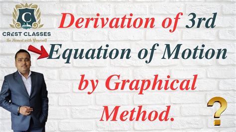 Derivation of 3rd Equation of Motion by Graphical Method || Motion in a straight line - YouTube