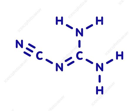 Dicyandiamide molecule, illustration - Stock Image - F027/7998 ...