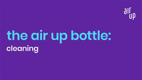 Cleaning and storage: How to clean your air up® bottle - YouTube