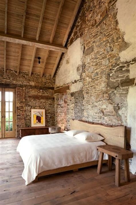 Rustic Brick and Stone Looks Great in the Bedroom | Artisan Crafted Iron Furnishings and Decor Blog