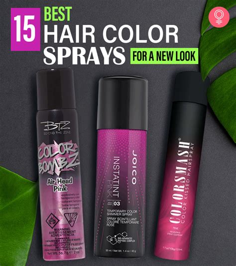 15 Best Hair Color Sprays For A New Look