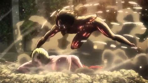 Shingeki No Kyojin - Eren Rage Mode (Berserk) vs Annie Episode 25 - YouTube