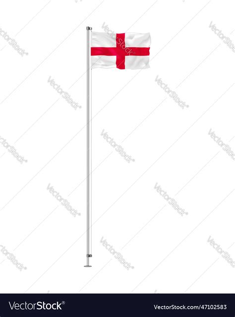 Flying flag of england waving england flag Vector Image