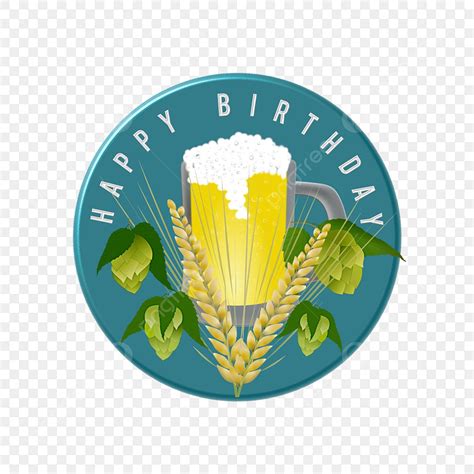 Happy Birthday Beer Clipart PNG Images, Beer Label Happy Birthday ...