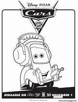 Cars 2 Movie Not Chuck Disney Coloring Page Printable sketch template