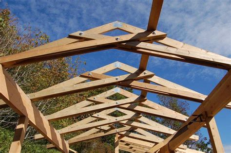 Scissor trusses over the courtyard | Roof truss design, Roof trusses ...