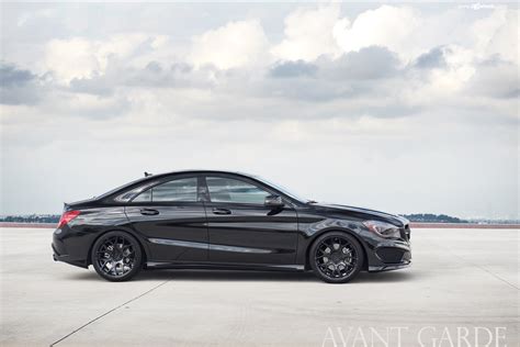 All Black Mercedes CLA Class Boasts Sinister Appearance — CARiD.com Gallery