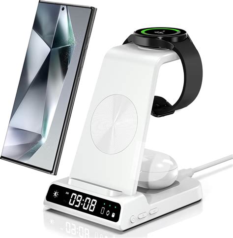 Amazon.com: Wireless Charger for Samsung, 3 in 1 Wireless Charging Station for Samsung Galaxy ...