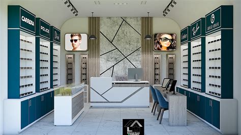 Optical shop interior and exterior design :: Behance