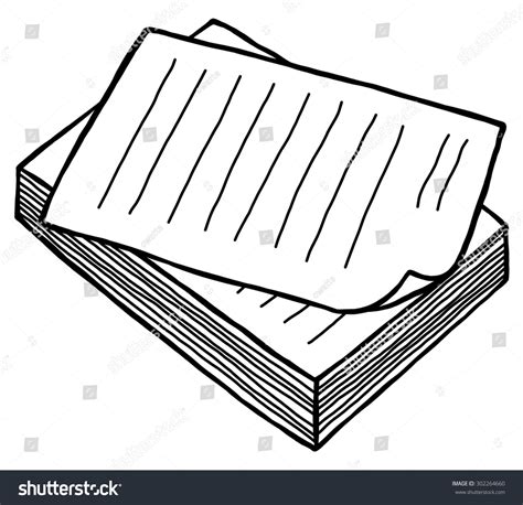 Vektor Stok Pile Work Paper Cartoon Vector Illustration (Tanpa Royalti) 302264660 | Shutterstock