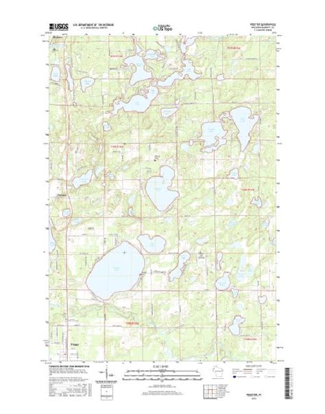 MyTopo Webster, Wisconsin USGS Quad Topo Map