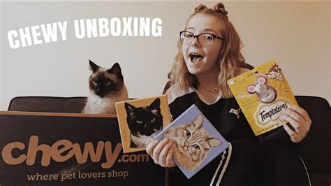 CHEWY UNBOXING WITH MY CAT #2 - YouTube