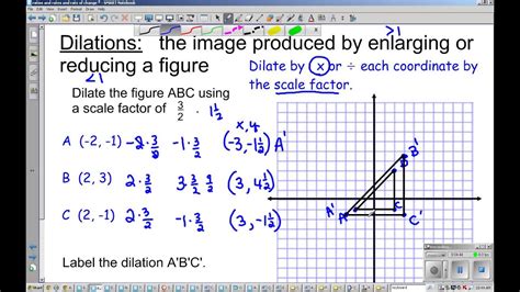 8th Grade Dilations and scale factor - YouTube