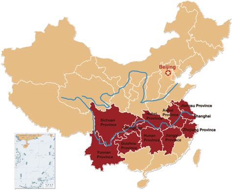 Map of Yangtze River Economic Zone | Download Scientific Diagram