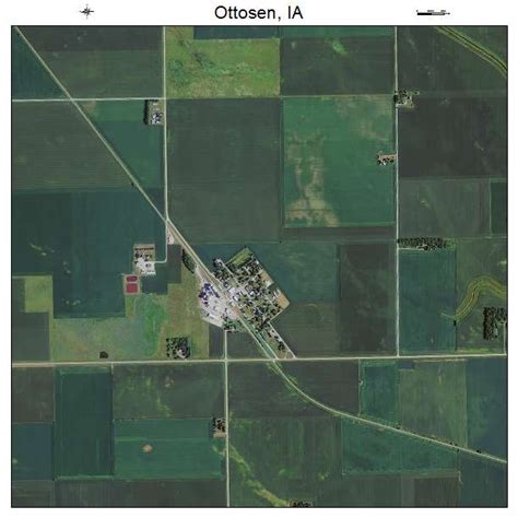 Aerial Photography Map of Ottosen, IA Iowa