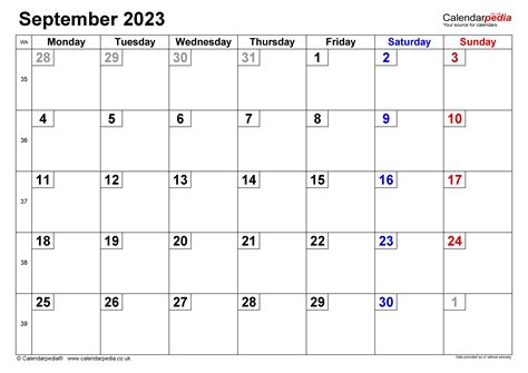 September 2023 Calendar Uk - Get Calendar 2023 Update