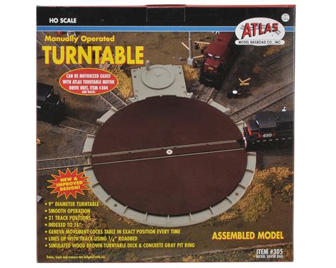 Atlas Railroad HO-Scale Manual Turntable [ATL305] | Toys & Hobbies ...