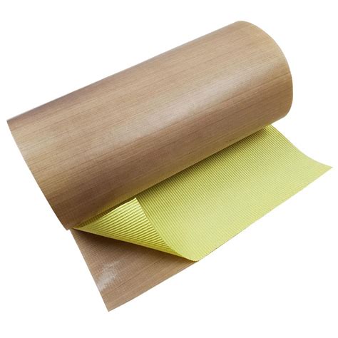 PTFE Coated Glass Fabric - Adhesive Backed - 1000mm Wide (Per Metre)