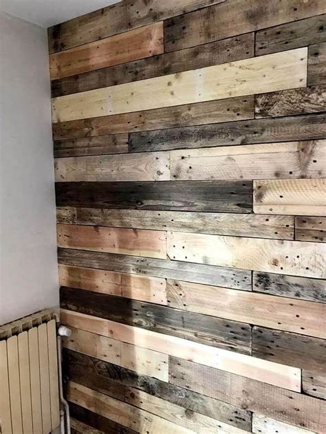 48 Wonderful Diy Pallet Wall Design Ideas To Beautify Interior | Pallet wall decor, Wall ...