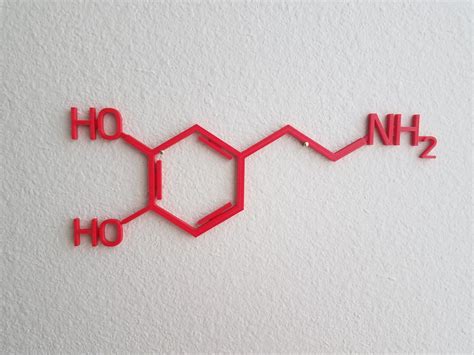 Dopamine Molecule Wall Art Dopamine Molecule Serotonin | Etsy