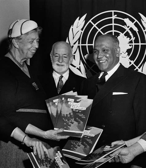 Eleanor Roosevelt at the presentation of "In your hands", the UN,March ...