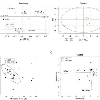 Relation of D-serine dynamics and disease profile. (a) OPLS derived ...