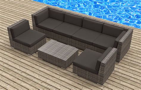 Urban Furnishing Modern Outdoor Backyard Wicker Rattan Patio Furniture Sofa Sectional Couch Set ...