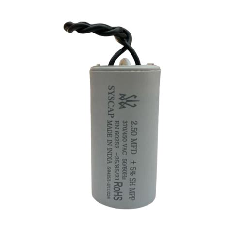 Washing Machine 2.5uf Capacitor type Wire- Motor Run Capacitor– FMTRD