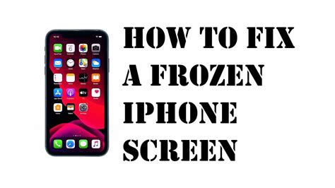 The Most Effective Solution To A Frozen iPhone Screen - YouTube