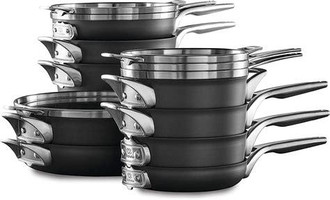 CALPHALON PREMIER 12PC SET STACKABLE COOKWARE 12A04 – DSteals.com