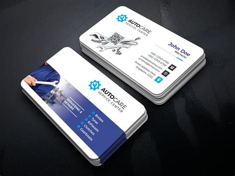 Car Service Business Card | Business card design, Business card template design, Services business