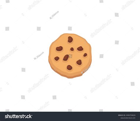 Chocolate Cookie Vector Isolated Icon Emoji Stock Vector (Royalty Free) 2090759029 | Shutterstock