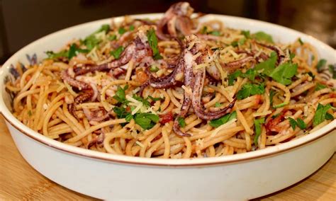 Summertime Squid Pasta - Light Pasta Sauce Recipes - BD | Bloodydecks