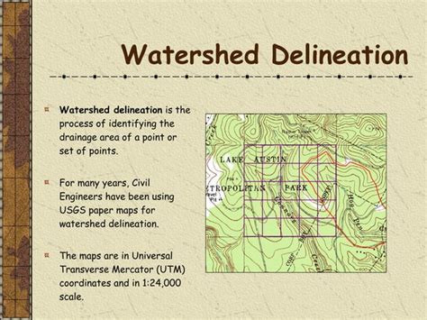 Watershed delineation