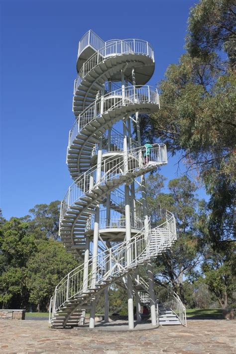 The DNA Tower in Kings Park and Botanic Garden in Perth Western Australia Stock Photo - Image of ...