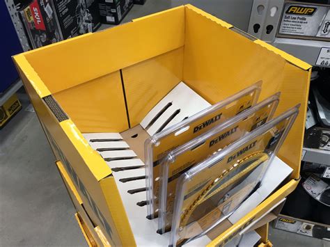 DeWalt Case Lot Easily Dominates Saw Aisle Traffic – Fixtures Close Up