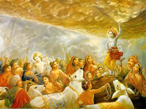 Lord Krishna lifts Govardhan Parvat | Vedas and Puranas