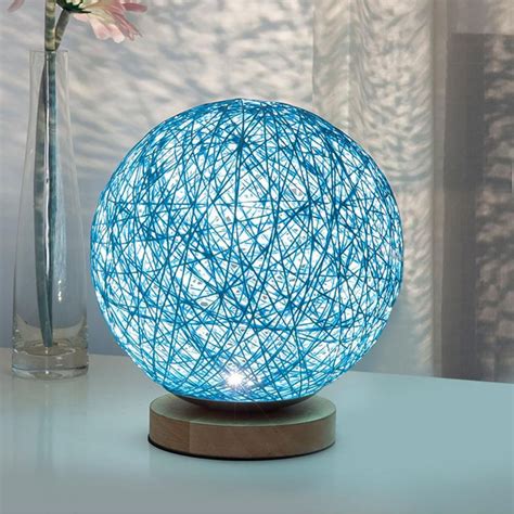 LED Lampu Hias Kayu Rotan - Blue - JakartaNotebook.com