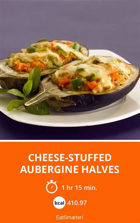 Cheese-stuffed Aubergine Halves recipe | Eat Smarter USA