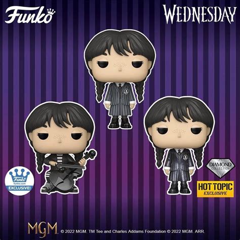 [PO] Wednesday (2022) Pop! Television Vinyl Figure: Wednesday Addams #1309/ Diamond/Metallic ...